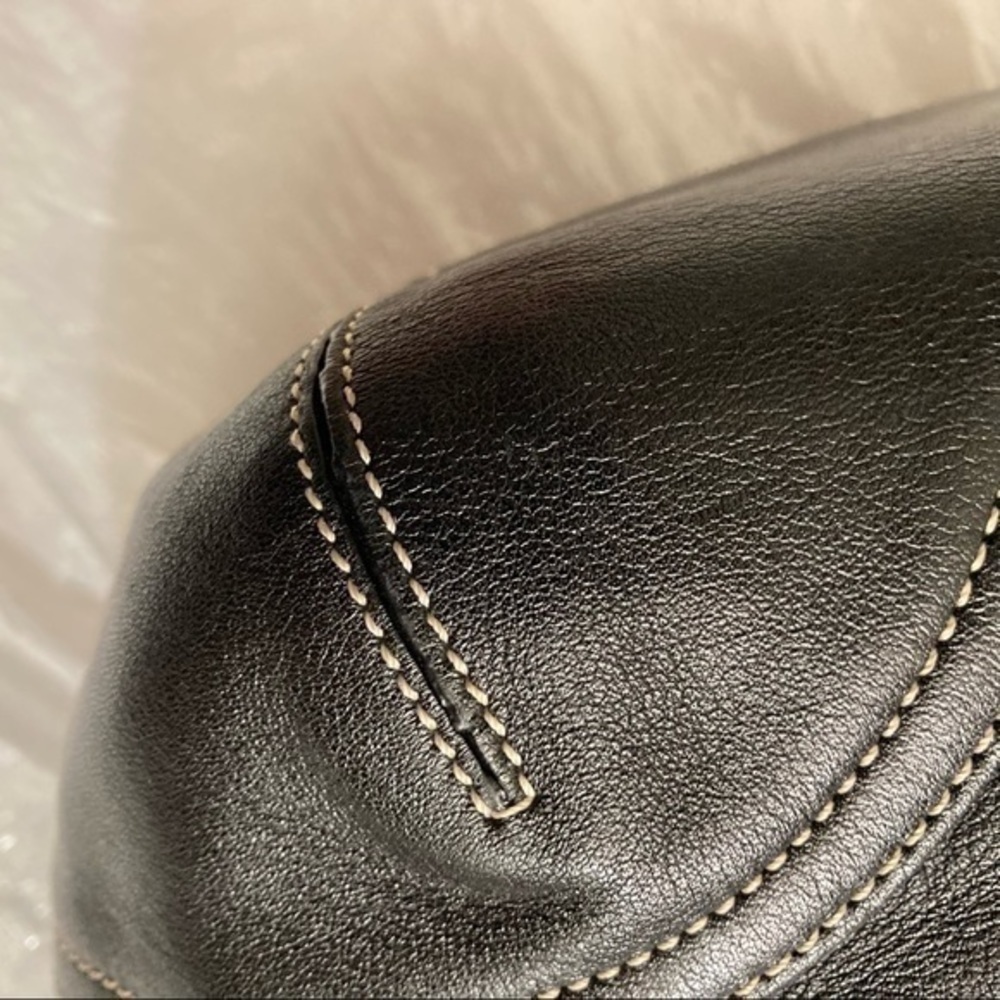 Coach vintage black leather soho tote bag - Picture 11 of 12